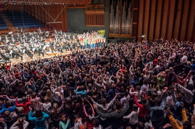 Oversiktsbilde fra Skolenes Sangdag